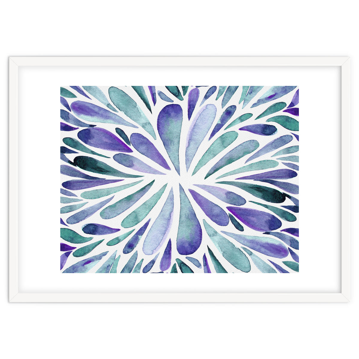Retro abstract floral