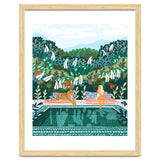 Chilling by the pool with my leopard Tropical Jungle Nature Wildlife Bohemian Morocco Travel thumbnail