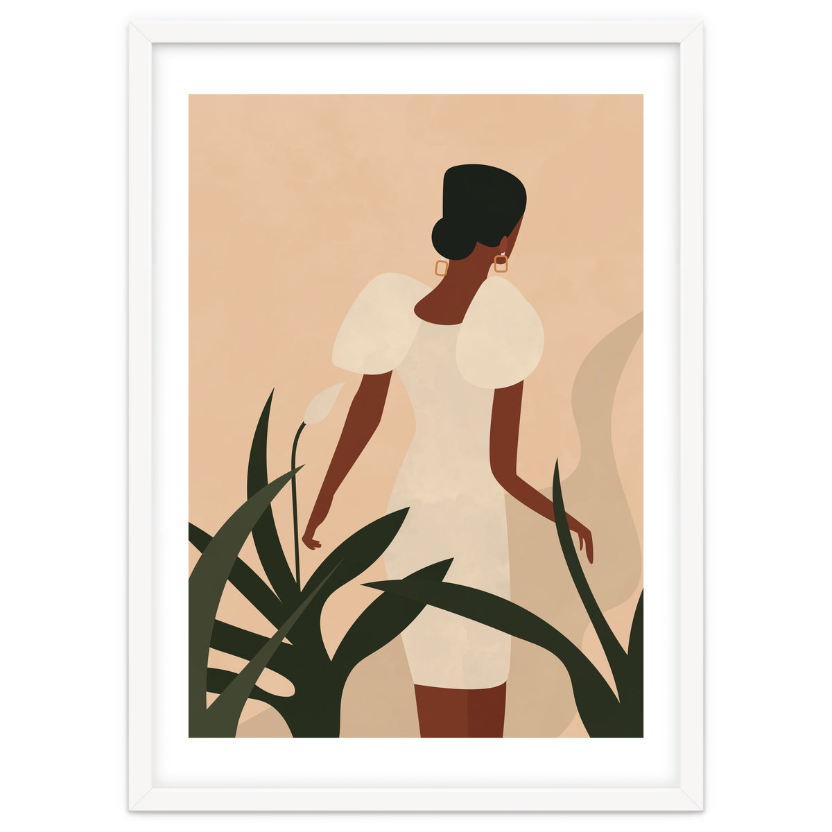 Woman Boho Minimalist Illustration