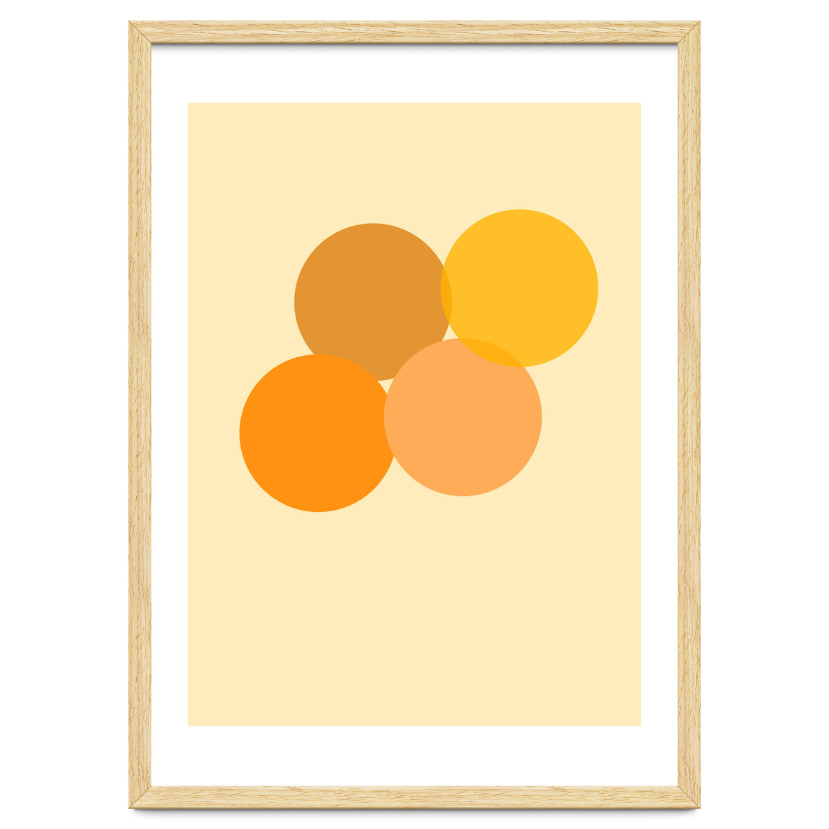 Orange circles abstract
