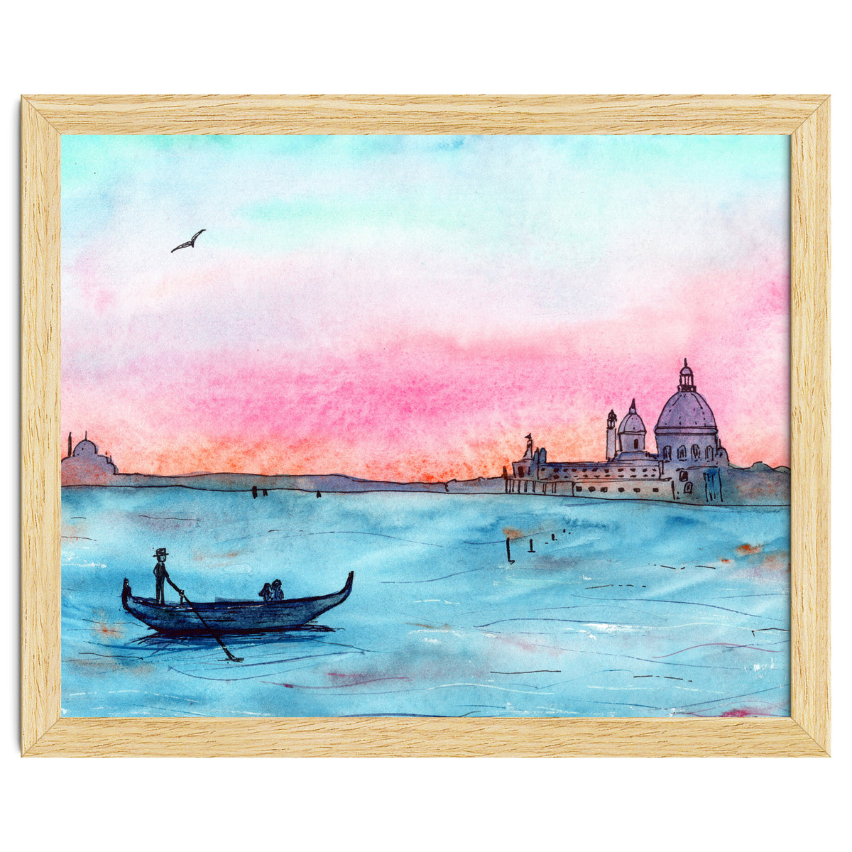 Sunset in Venice || watercolor