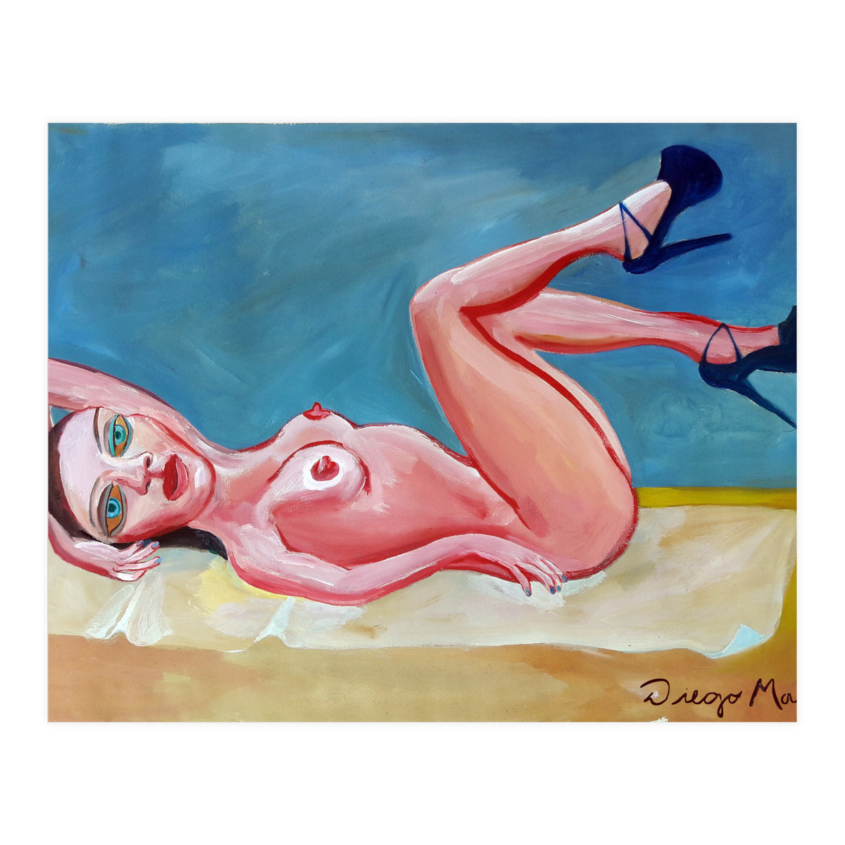 Reclining girl (Print Only)