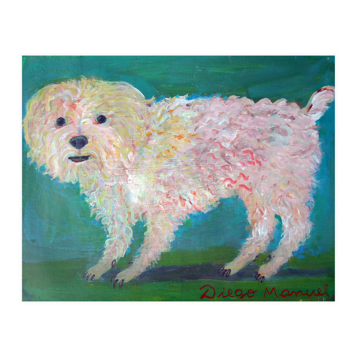 Caniche Blanco De Diego Manuel Rodriguez (Print Only)