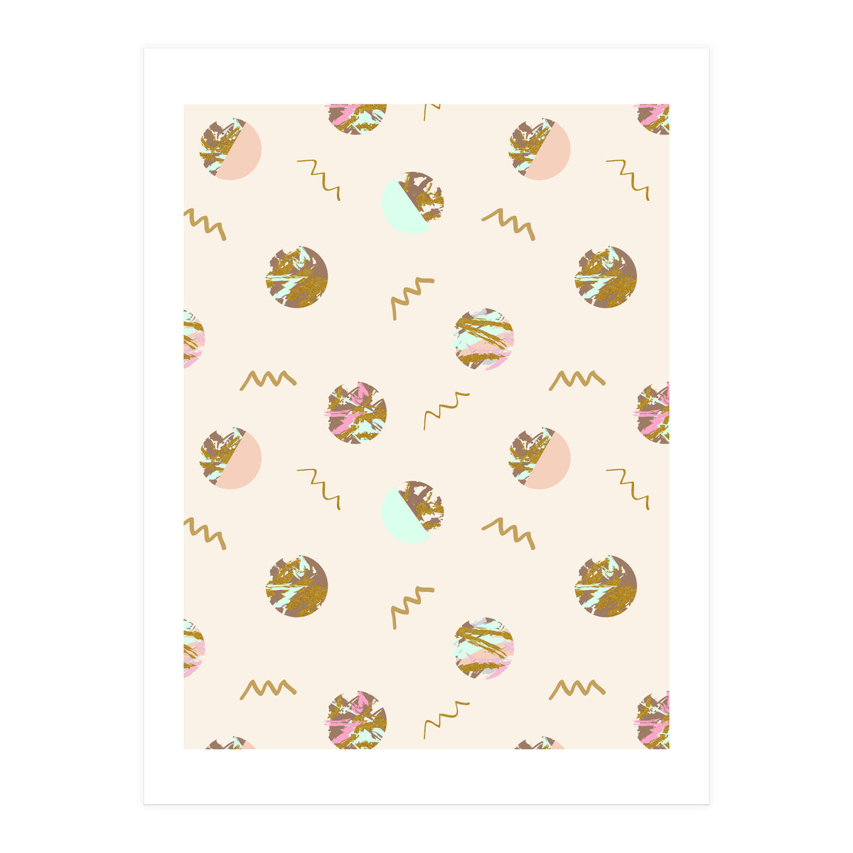 Abstract geometric vector painting (Print Only)