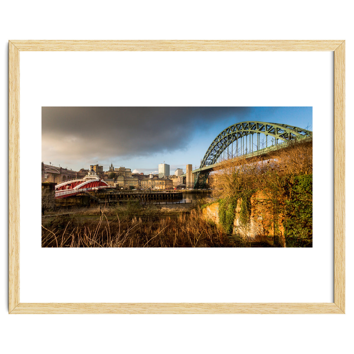 Newcastle tyne bridge sunset