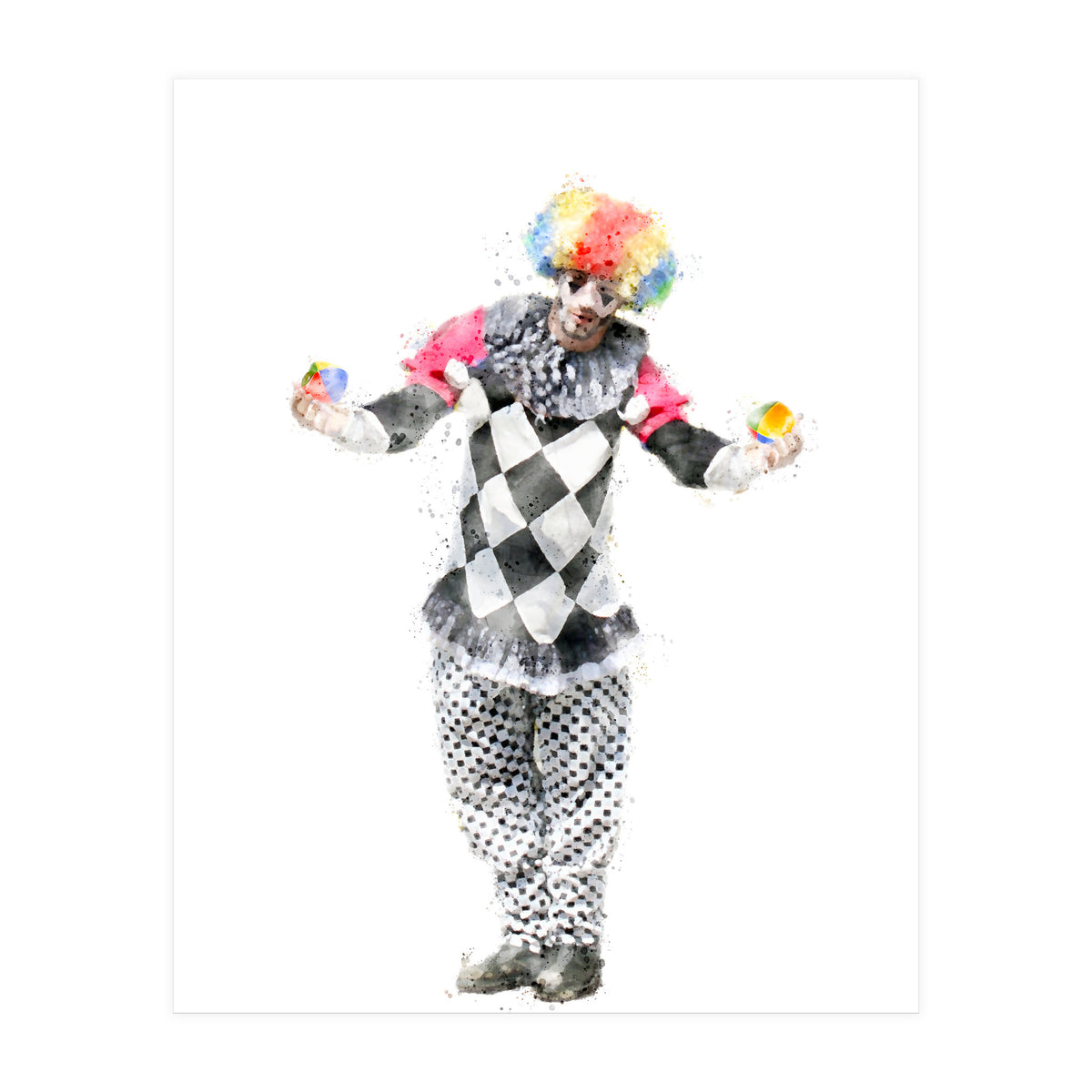 The Juggler Clown (Print Only)