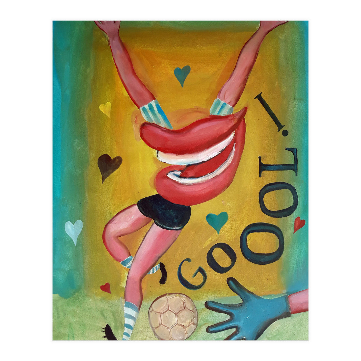 Goool Y Corazones 2 (Print Only)