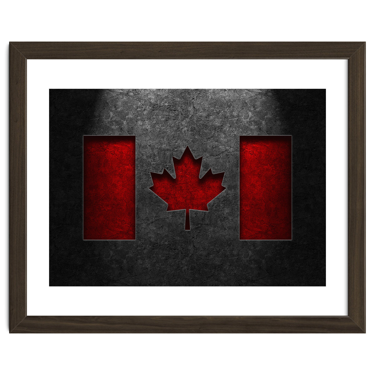 Canadian Flag Stone Texture