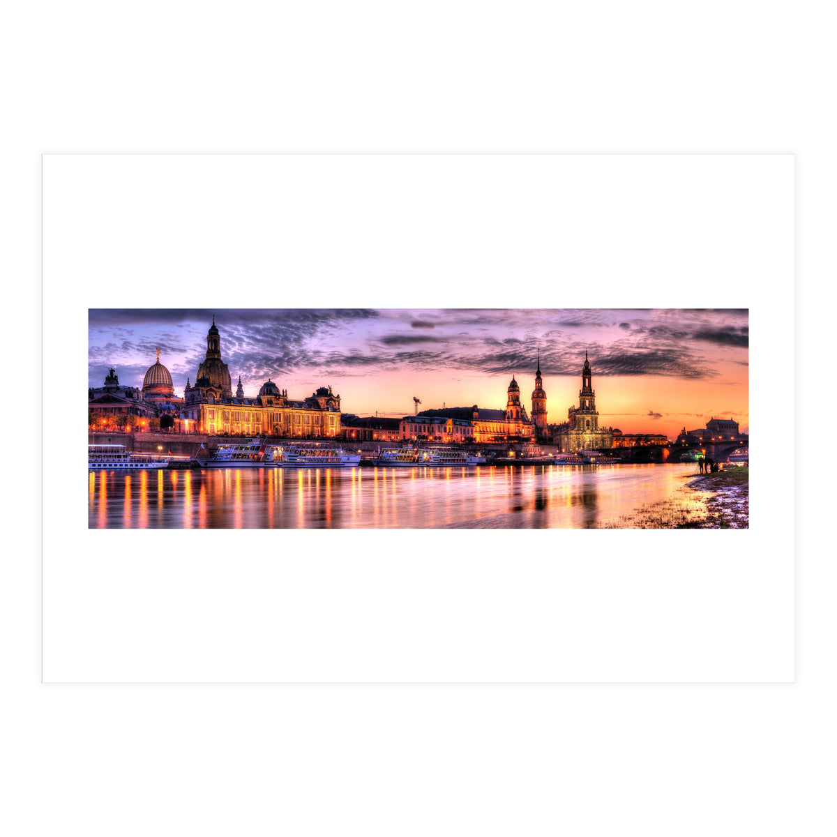 Old City Sunset Dresden (Print Only)