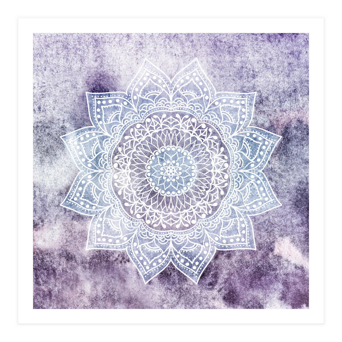 Deep Purple Mandala  (Print Only)