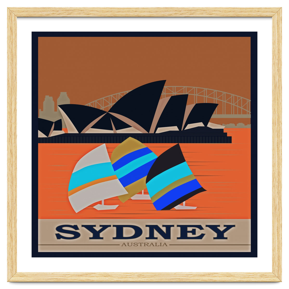 Sydney Australia Travel Poster