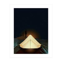 Tent at Night (Print Only)