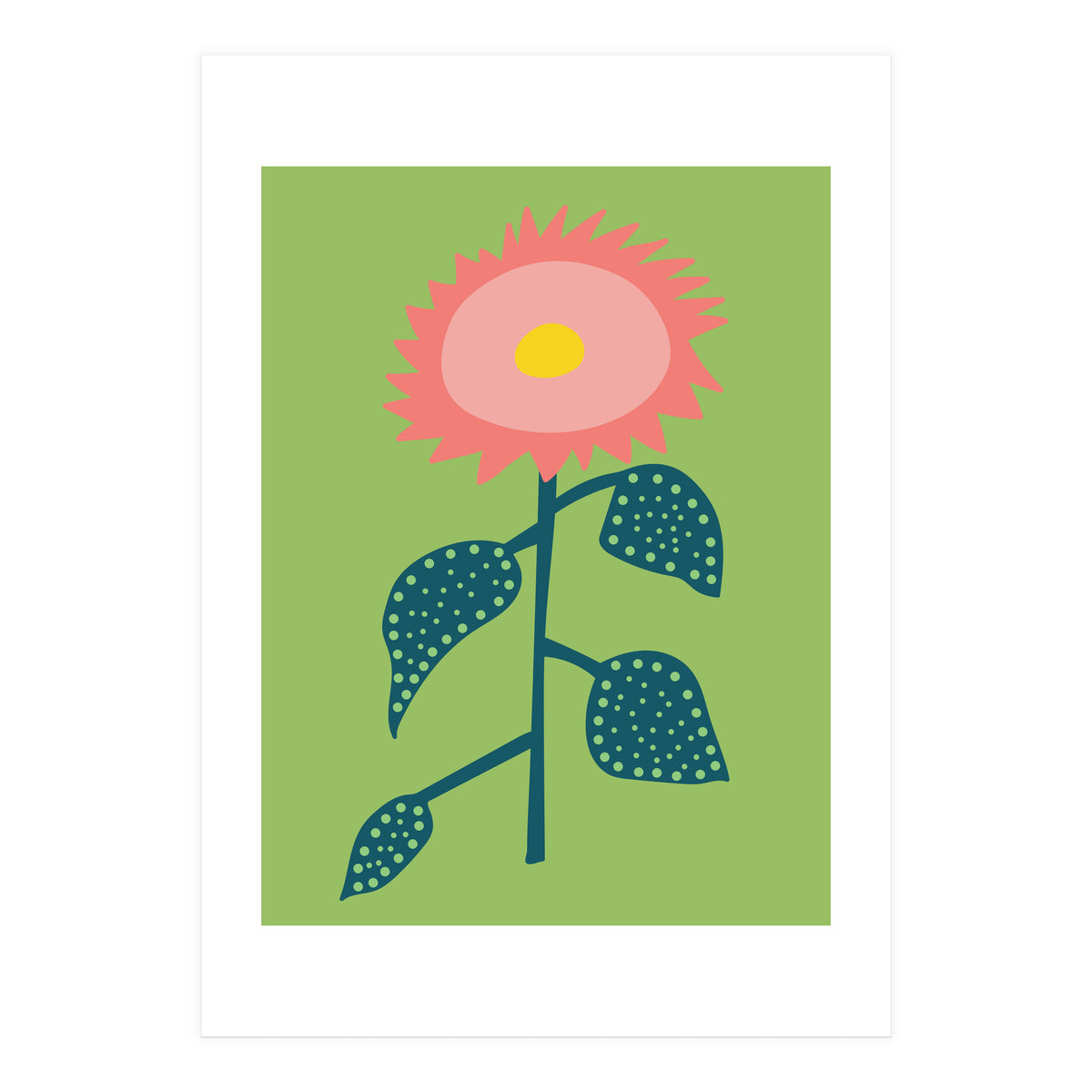 Abstract Sunflower Art (Print Only)