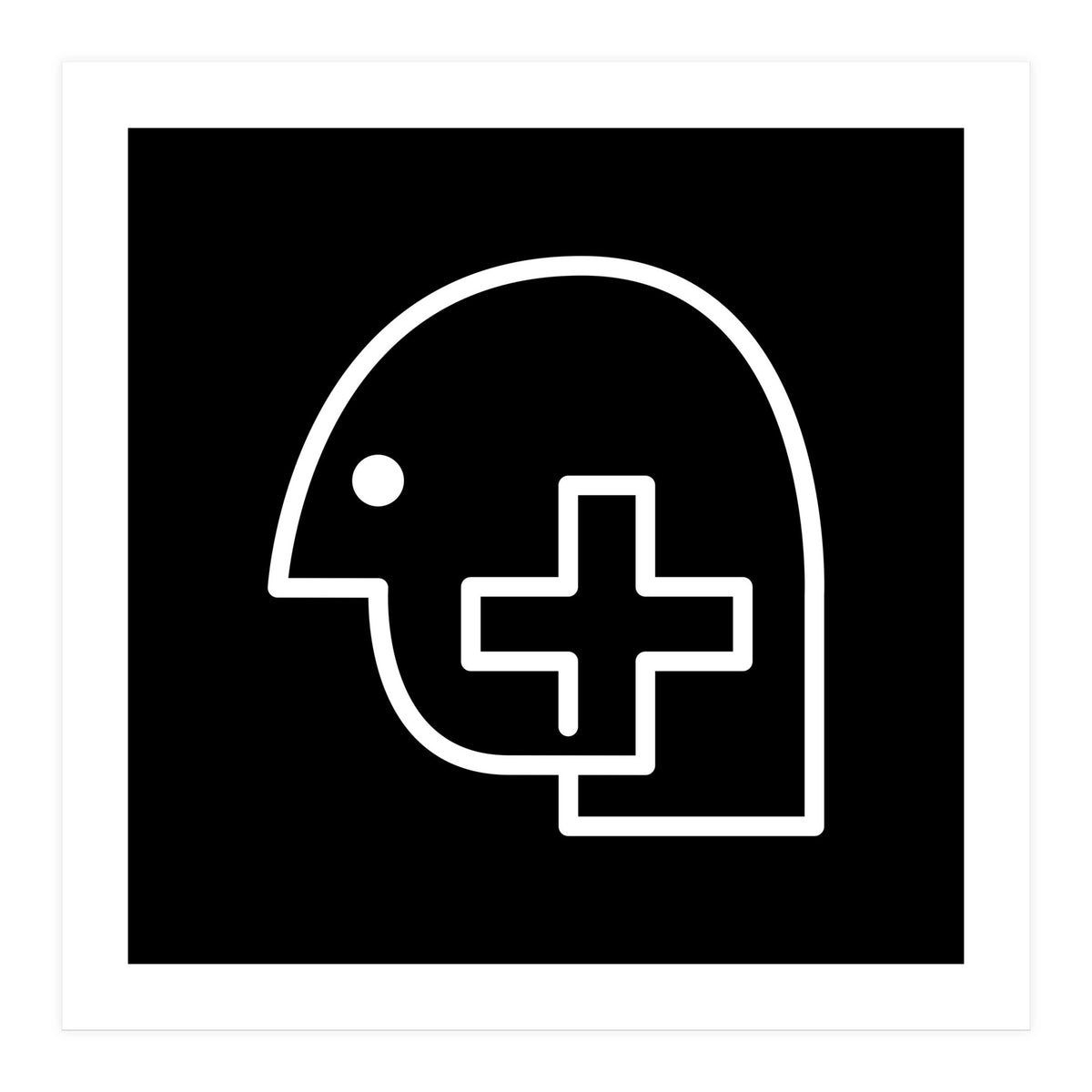 Head Plus_Black (Print Only)