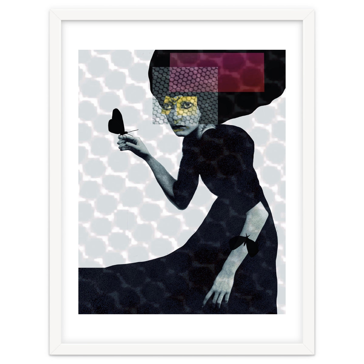 Girl and butterflies