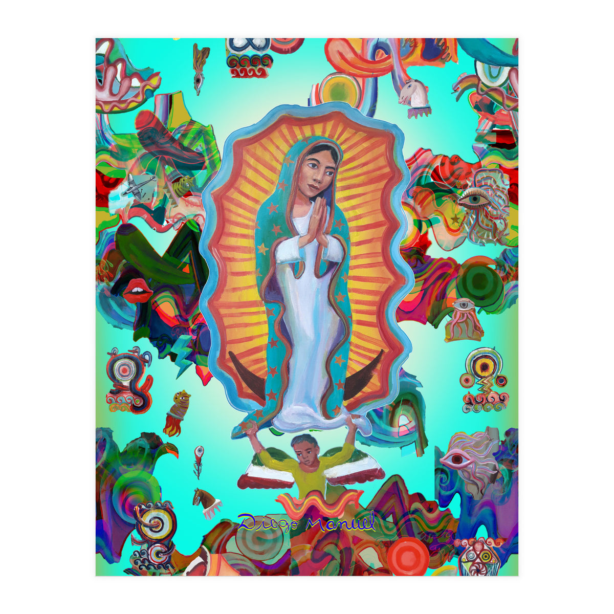 Virgen Y Graffiti 19 (Print Only)