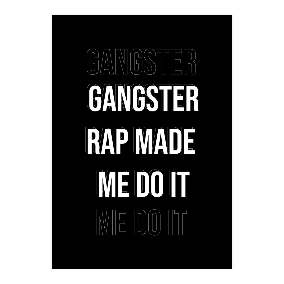 Gangster Rap (Print Only)