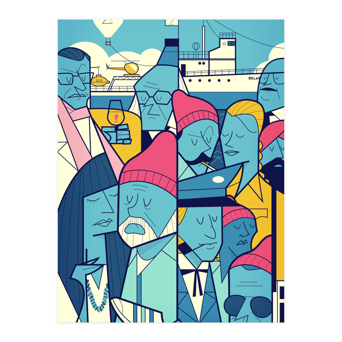 Acquatic Life With Steve Zissou (Print Only)