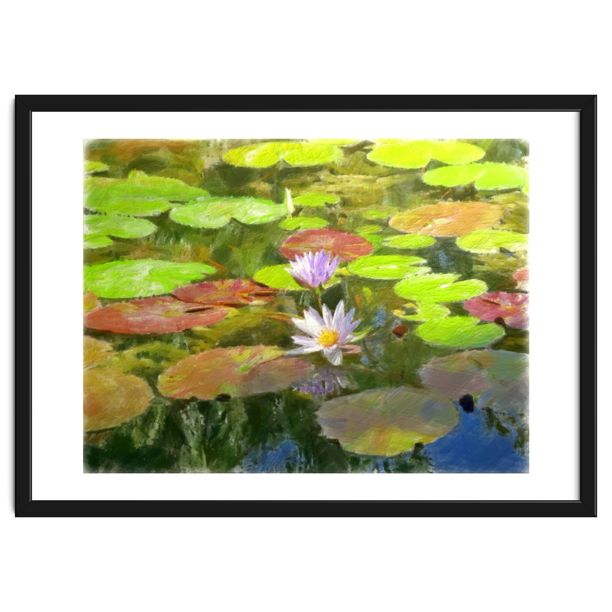 Floating in the water