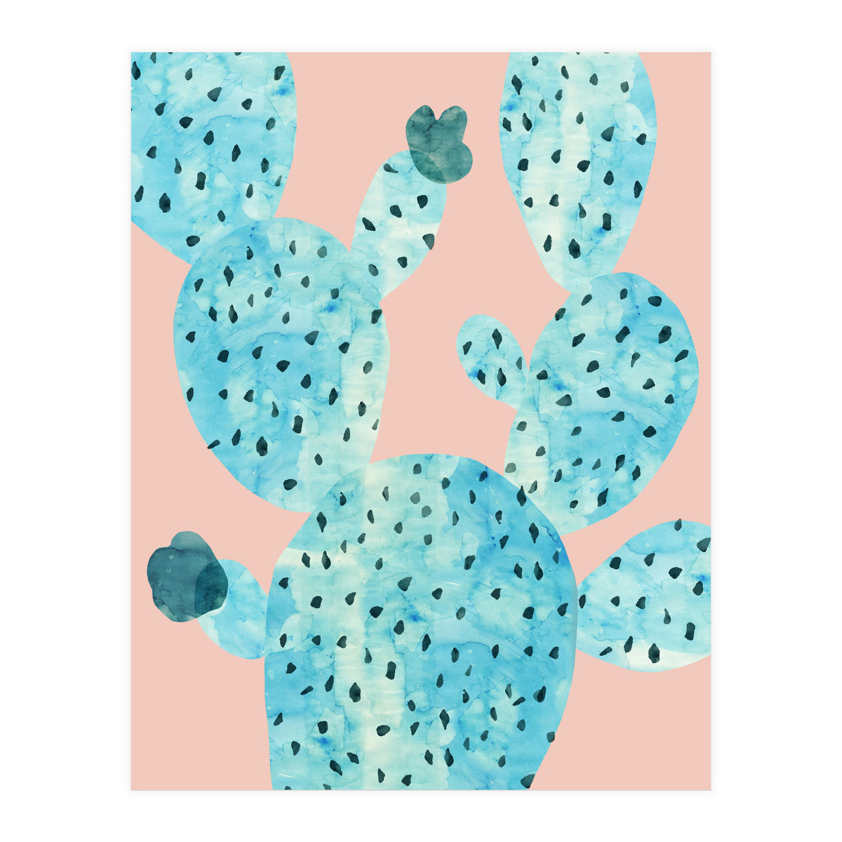 Watercolor of cacti III (Print Only)