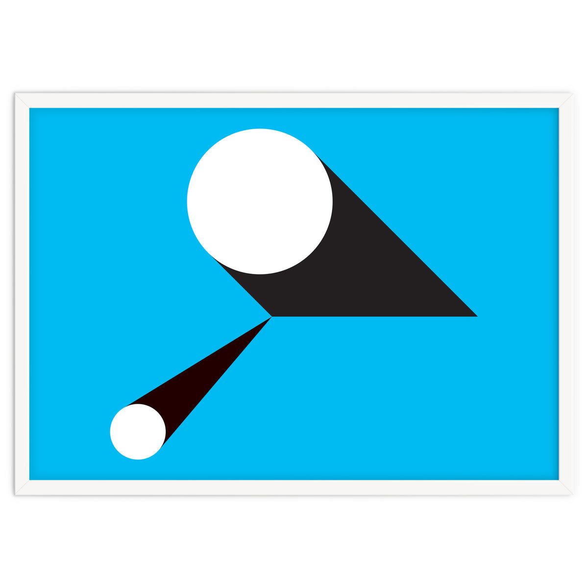 Geometric Shapes No. 46 - blue & black