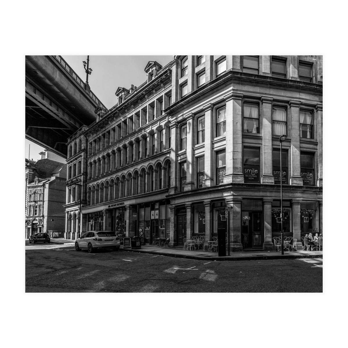 Dene st Newcastle monochrome (Print Only)