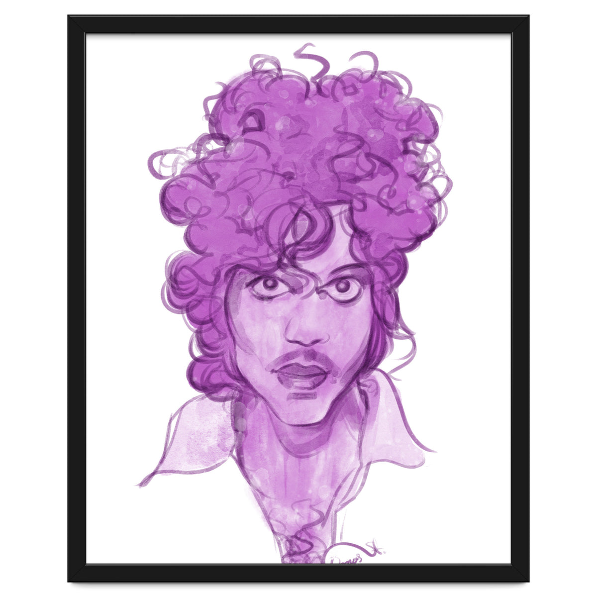 Prince Watercolor illustration