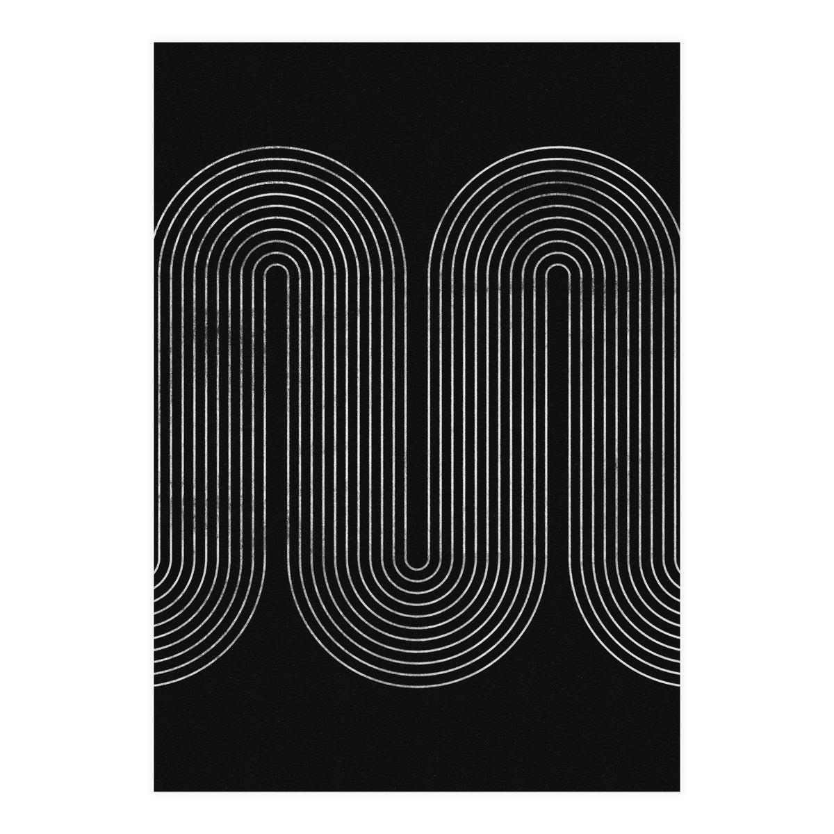 Mid-Century Modern No.18 - Woodblock Print (Print Only)