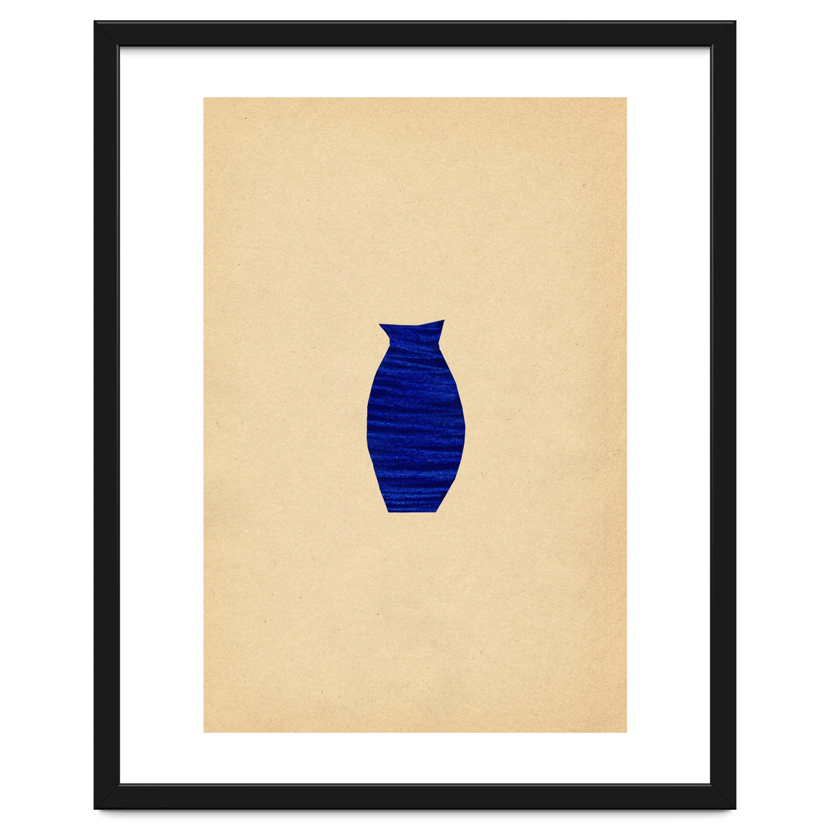 Ultramarine minimalist vase