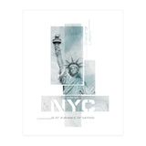 NYC Statue of Liberty | turquoise marble (Print Only) thumbnail