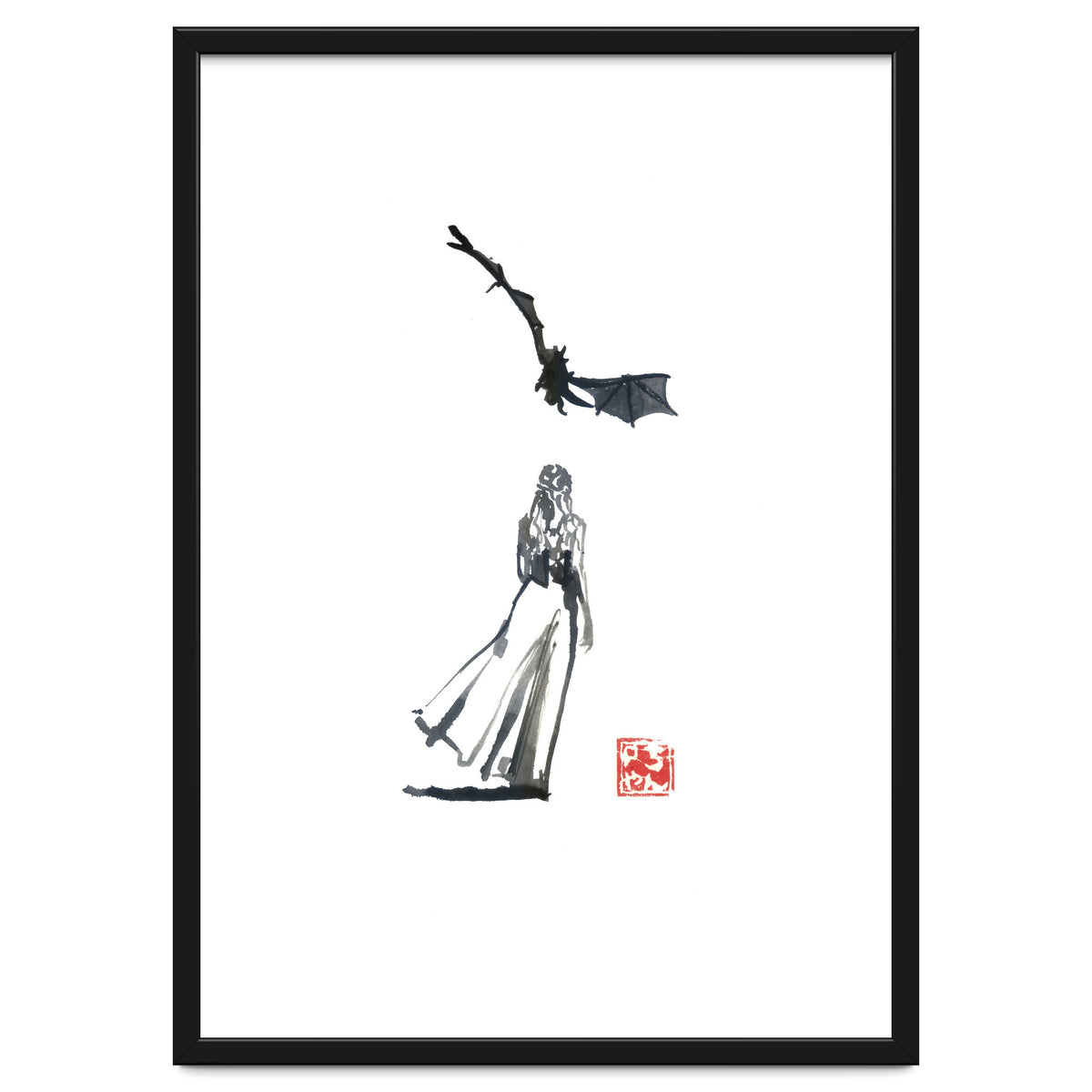 daenerys targaryen and the dragon