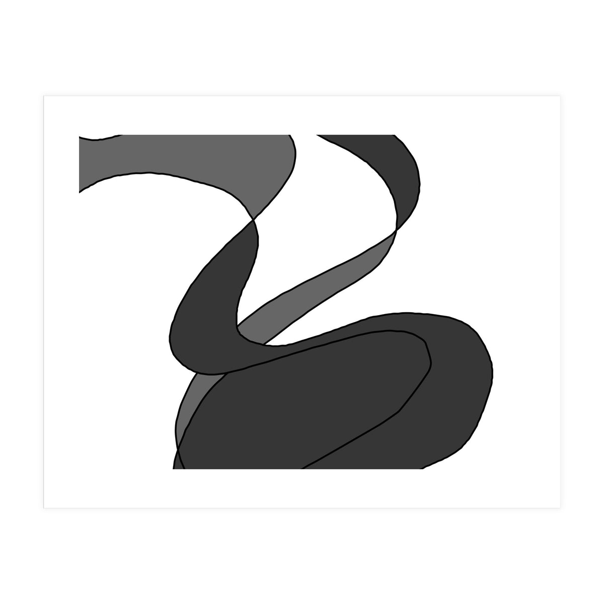 Grey Waves 7 (Print Only)