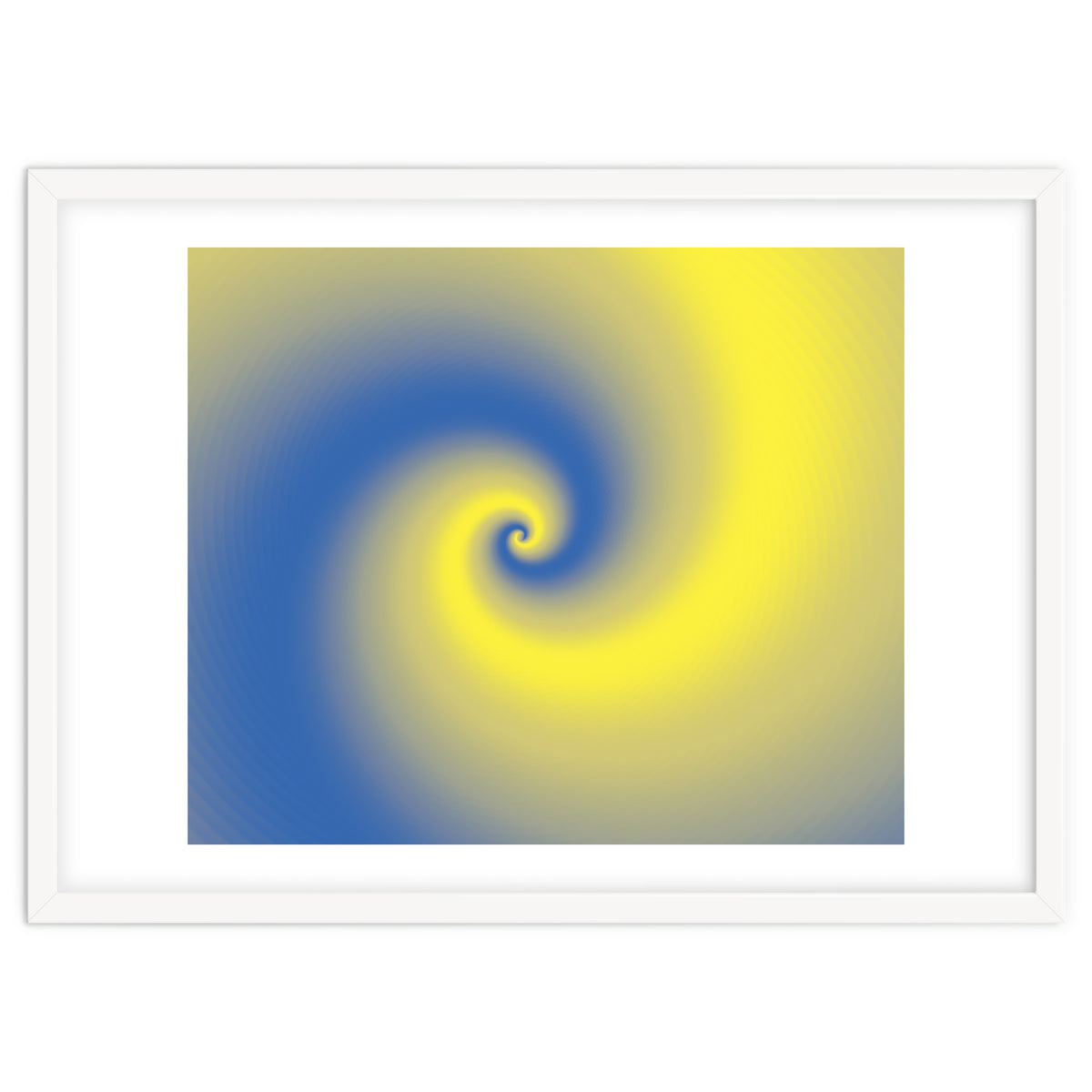 Yellow & Blue Abstract