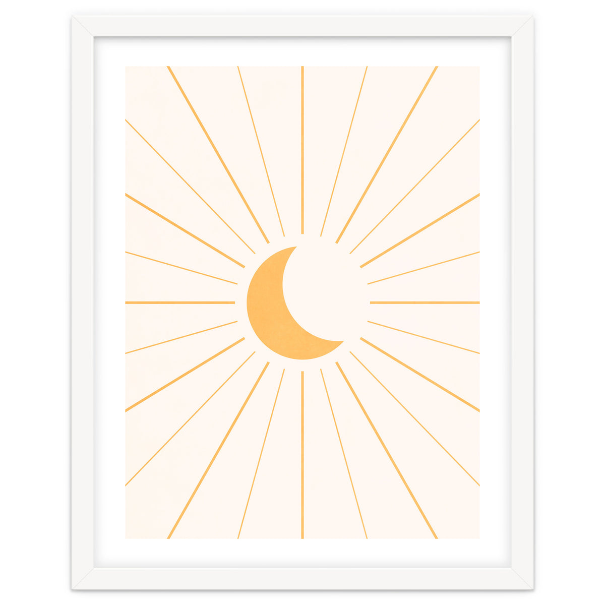 MOON IN LINES - GOLD