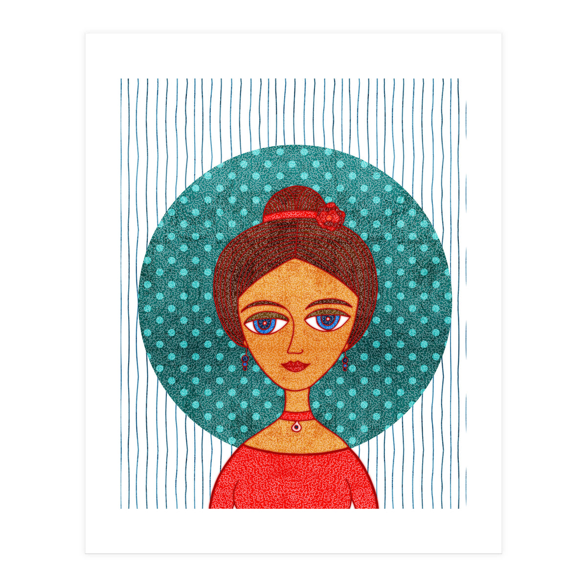 The girl in red (Print Only)