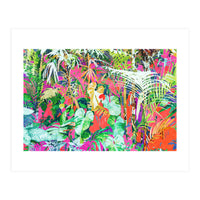 Find Me Where The Tropical Things Are | Jungle Botanical Palm Colorful Painting (Print Only)