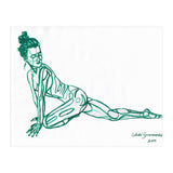 Pigeon Pose in Green (Print Only) thumbnail