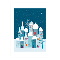 Snowy Rooftops (Print Only)