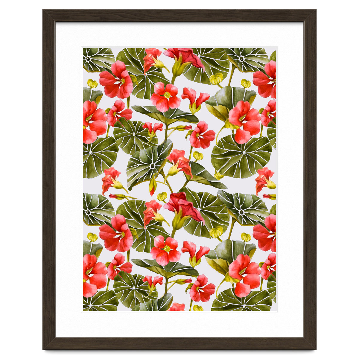 Nasturtiums watercolor 02