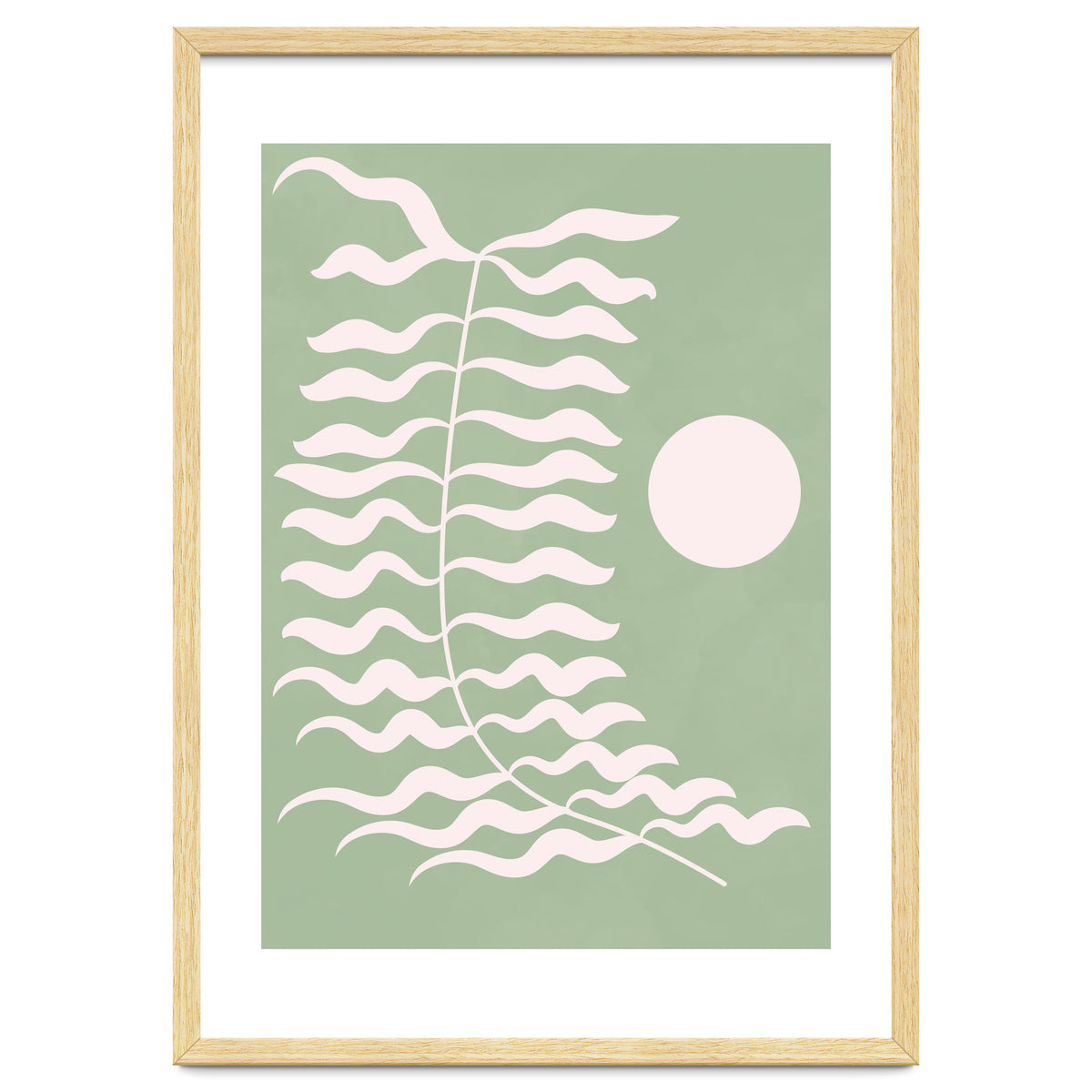 Sage Green Abstract Floral