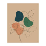 Boho Line Art Drawing Plant Earthy Tones (Print Only) thumbnail