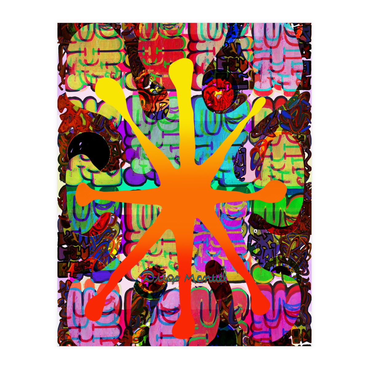 Fuego Y Graffiti 68 (Print Only)