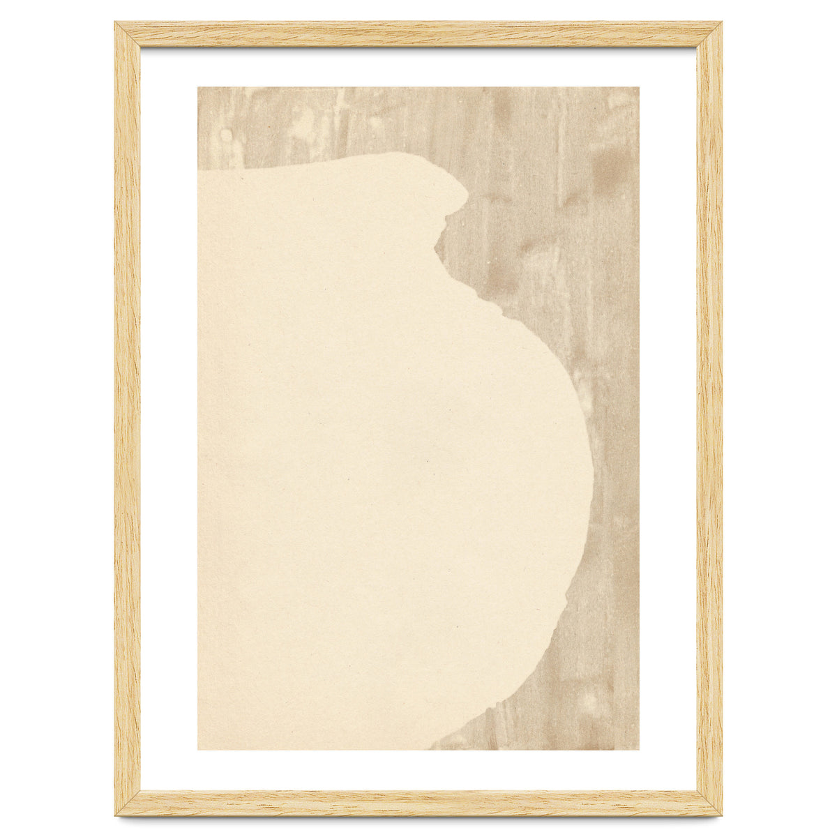 Cream tone vase silhouette