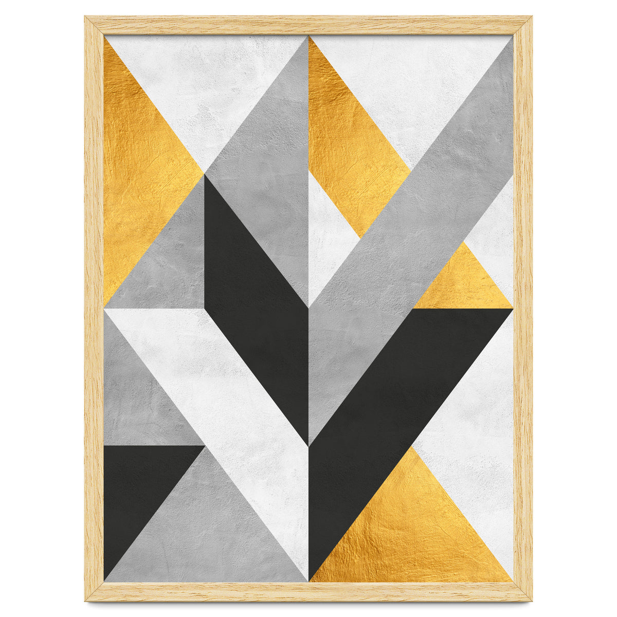 Gray and Gold Composition III