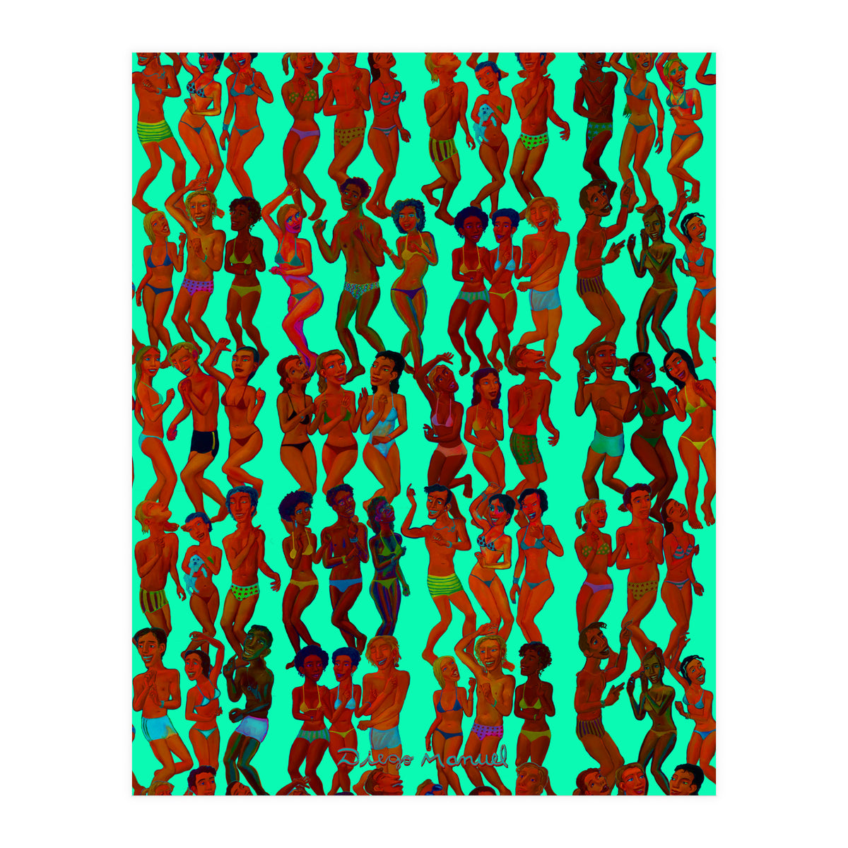 Fiesta En La Playa 9 (Print Only)