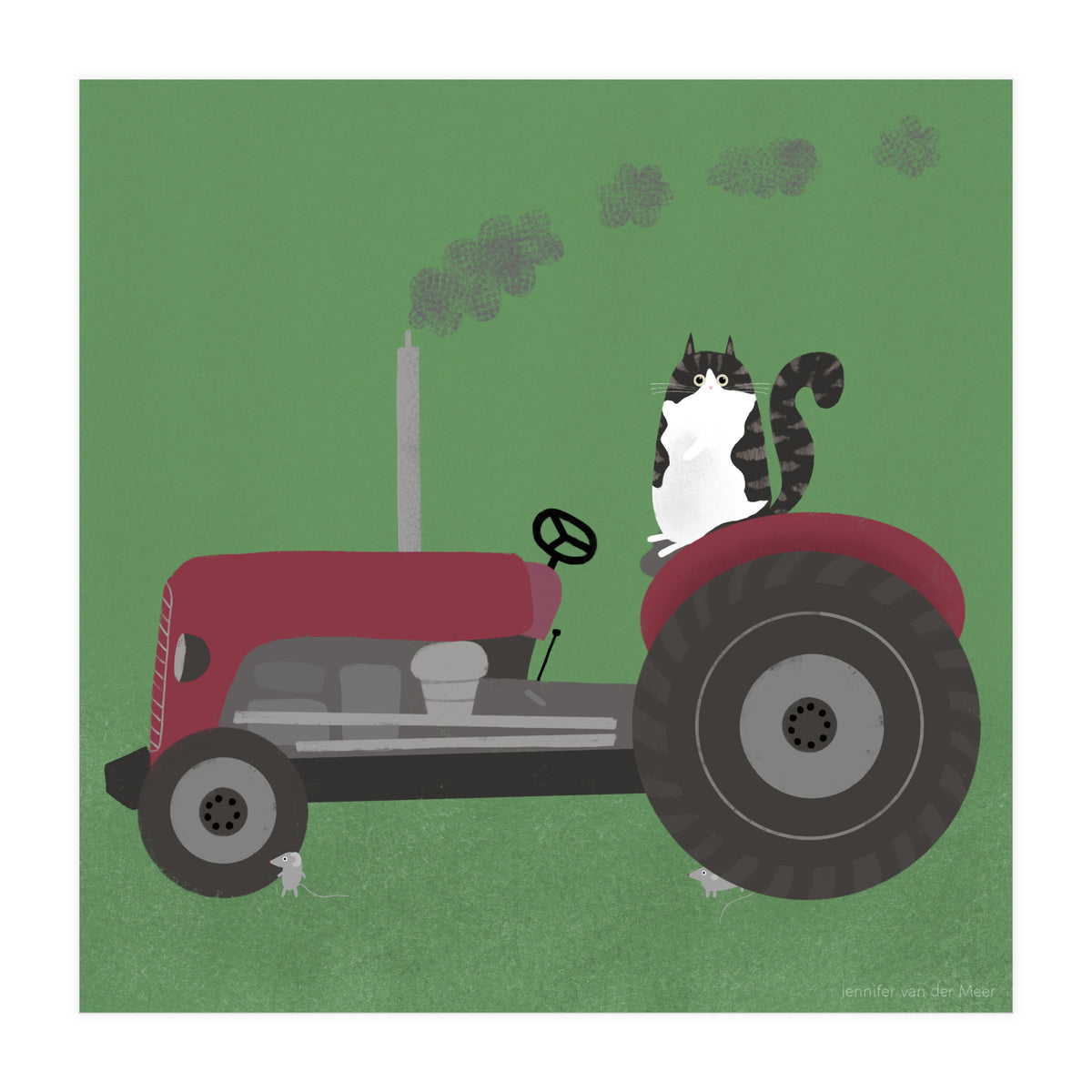 Cat 84: The farm cat (Print Only)