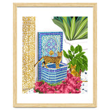 Royal Bengal Cats | Palace Pets & Architecture Building | Exotic Travel Urban Jungle Terrazzo Tiles thumbnail