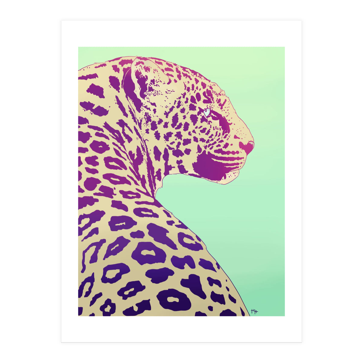 Leopard Under The Sun (Print Only)