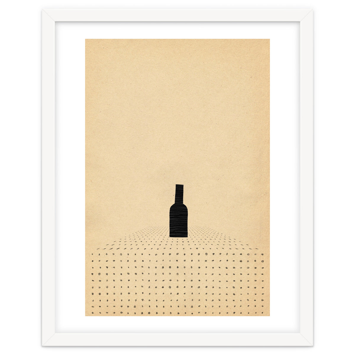 Wine bottle on the table