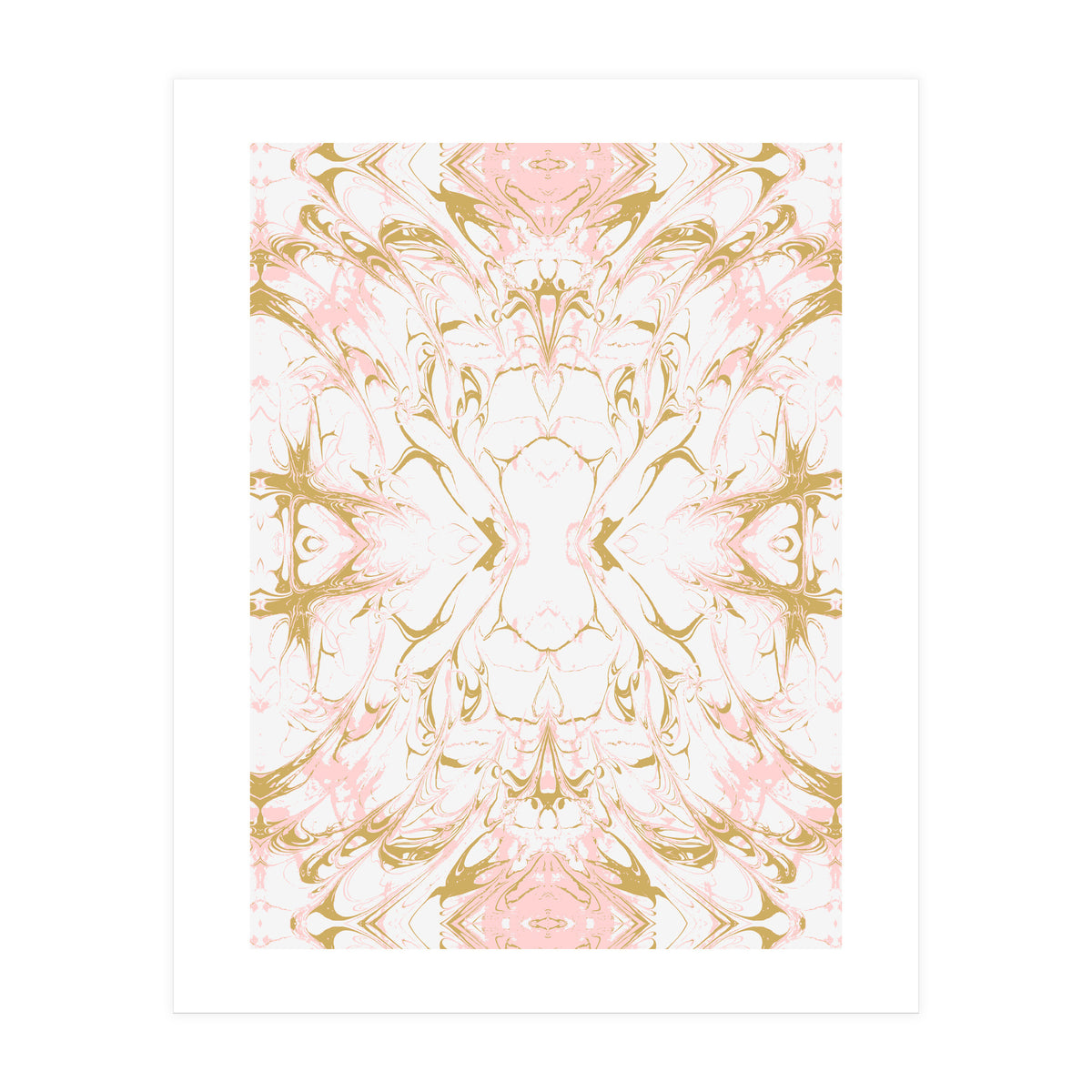 Pink mosaic marble 01 (Print Only)